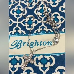 Brighton Silver Cross Pendant Necklace